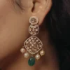 Polki cascade earrings