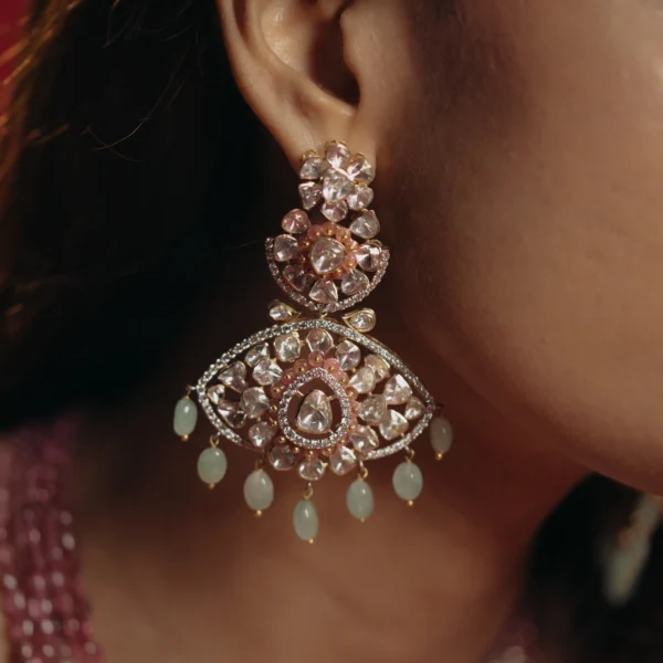 Majestic polki earrings